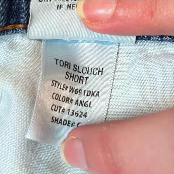 Hudson Tori Slouch Shorts Angeleno Sz 28 Raw Hem Button Fly Sold Out REVOLVE - Picture 7 of 8